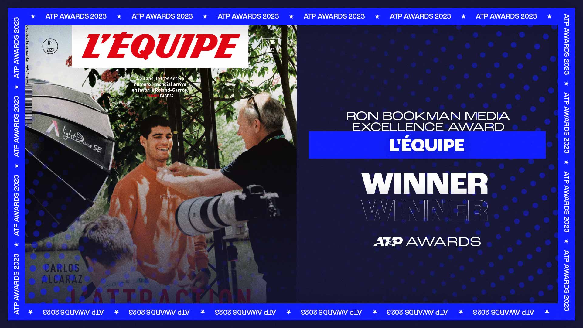 L'Équipe Wins 2023 Ron Bookman Media Excellence Award
