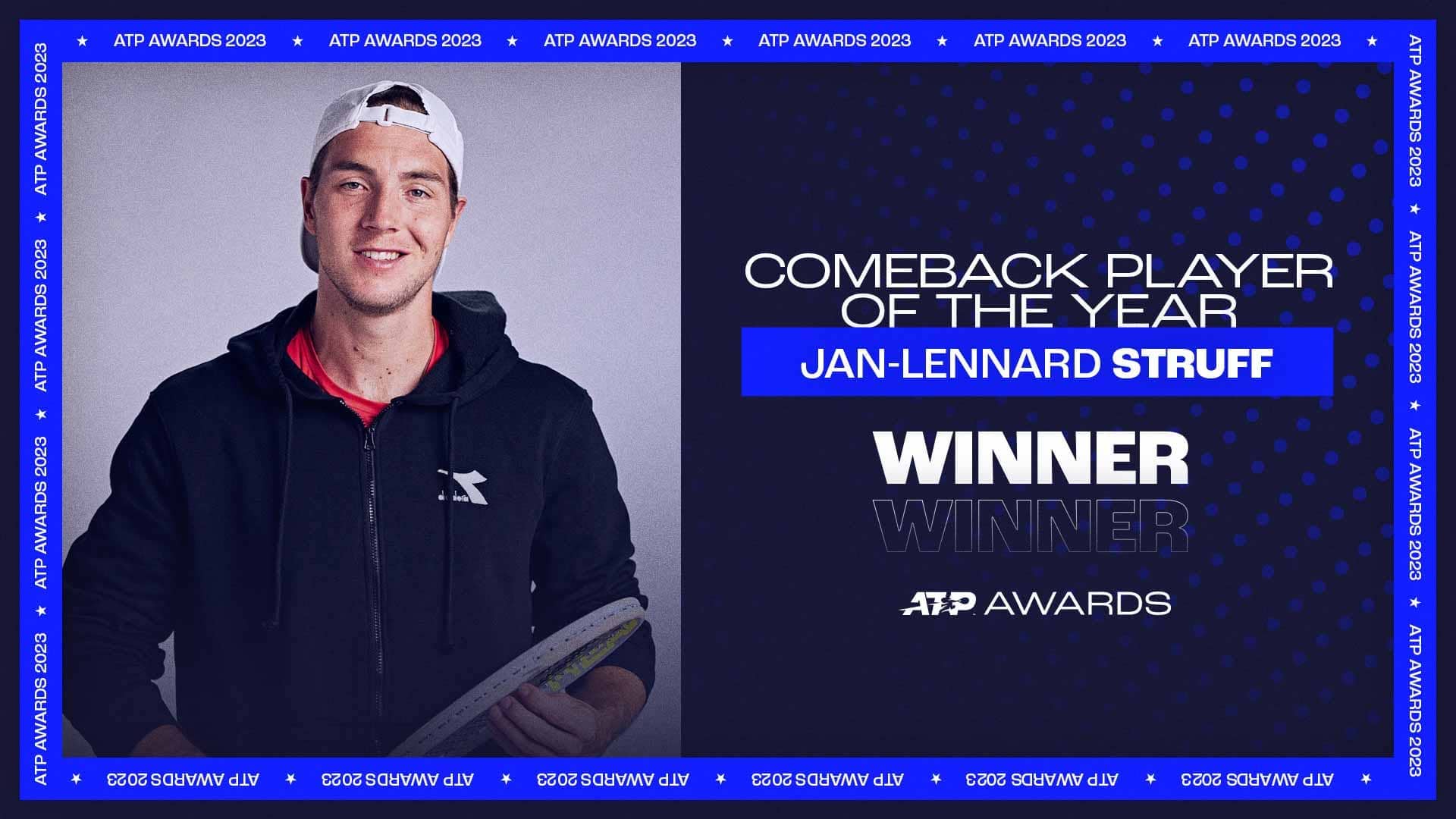 Bouncing Back, Struff Wins Comeback Player Of The Year In 2023 ATP Awards